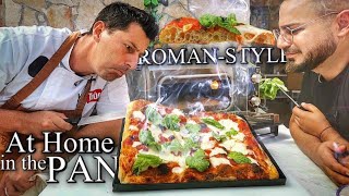 Homemade PIZZA ROMASTYLE in the Pan  Perfect Easy Recipe [upl. by Ainevuol]