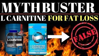 MYTHBUSTERS 2  L Carnitine Supplementation For Fat Loss [upl. by Elocan]