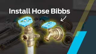 How to Install an Outdoor Hose Bibb [upl. by Blasien]