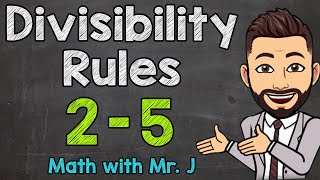 Divisibility Rules 2 3 4 amp 5 [upl. by Eanom]