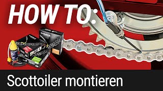 HOW TO Scottoiler Kettenschmiersystem am Motorrad montieren [upl. by Janicki]