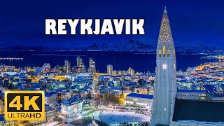 Reykjavik Iceland 🇮🇸 4K Drone Footage [upl. by Noiramaj489]