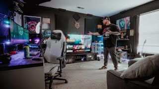 My DREAM Gaming Setup  Stream Room Tour [upl. by Ayoj]