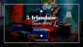 5 Irlandaise  Claude Bolling  Backing track for flute [upl. by Harriot458]