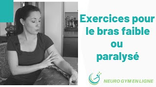 Exercices pour le bras faible ou paralysé [upl. by Ahtinak]