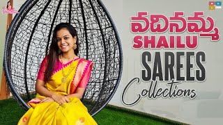 Vadinamma Shailu Saree collections  My Latest Sarees collection  Mahishivan  Tamada Media [upl. by Deeraf165]