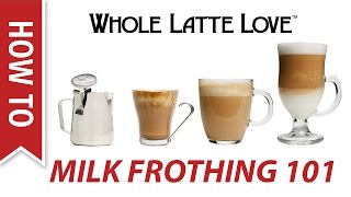 Milk Frothing for Beginners [upl. by Alhahs]