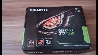 GTX 1050 OC Unbox and Install GIGABYTE 2Gb [upl. by Swinton436]