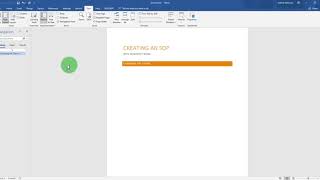 How to create Standard Operating Procedures Using Microsoft Word [upl. by Sidwel]