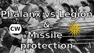 Ancient Macedonian Army The phalanx vs The Legion and missile protection [upl. by Oicneserc]