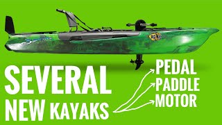 NEW Pedal Drive amp Motorized Fishing Kayaks UNDER 2000 FeelFree Flash PD  BigFish 103 Jonny Boat [upl. by Grishilde]