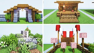 Minecraft  40 Must Try Medieval Village Build Ideas [upl. by Martsen518]