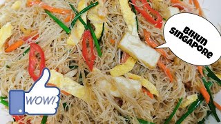 Bihun Singapore Singapore Fried Vermicelli [upl. by Tiny]