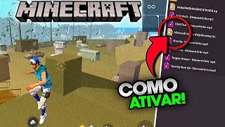 GRÁFICO ULTRA LEVE TEXTURA DE MINECRAFT NO FREE FIRE Como DEIXAR GRÁFICO DE MINECRAFT NO FreeFire [upl. by Koralle]