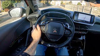 Peugeot 208 GT Line 2020  4K POV Test Drive 400 Joe Black [upl. by Delinda]