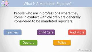 What Is A Mandated Reporter [upl. by Htessil598]