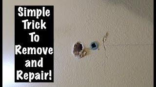 How to Remove and Fill Drywall Anchors [upl. by Neeliak]