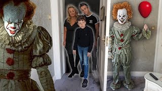 quotITquot CREEPY CLOWN PRANK ON FAMILY [upl. by Dnaleel]