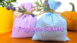 DIY Fragrance Sachet With Herbs and Flowers  How to Make Fabric Sachet Bag  Tutorial [upl. by Jodi256]