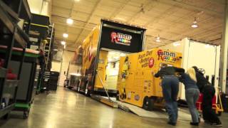 Insider Kyle Buschs MampMS Hauler Heads for Daytona [upl. by Reviel]