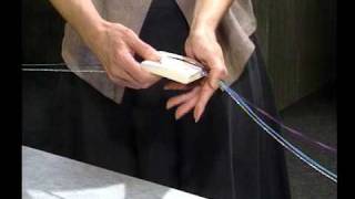 Tablet Weaving How to make a continuous warp [upl. by Eddi]