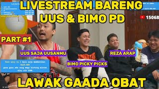 Uus KamuKita amp Bimo PD di Livestream Reza Arap yb marapthon marapthon2 a4aclan [upl. by Fritze]