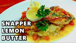 Red Snapper Lemon Butter Sauce [upl. by Lucine]