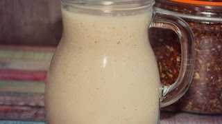 Easy Quick Homemade Non Dairy Flax Seed Milk Recipe [upl. by Adnawad]