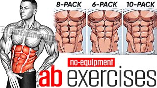 Best 12 ABS Exercises No Equipment [upl. by Nottage584]