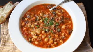 Minestrone Soup Recipe  Italian Vegetable and Pasta Soup [upl. by Sheeb]