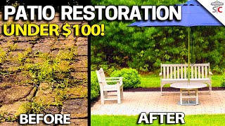 Patio Paver Restoration  DIY Step by Step How to  Easy [upl. by Etnoed647]