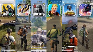 PUBG New State vs FREE FIRE MAX vs Call of Duty Mobile vs Fortnite vs PUBG Mobile vs FREE FIRE  PK [upl. by Wachtel]