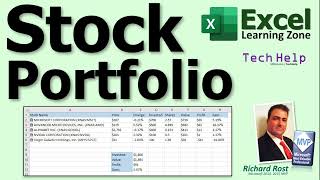 Track Your Stock Portfolio with Automatic Price Updates in Microsoft Excel 365 [upl. by Dyob]