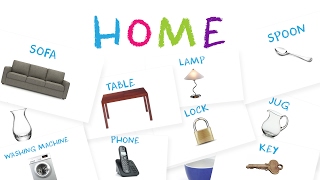 Learn Furniture amp Common House Objects for Kids [upl. by Rossner938]