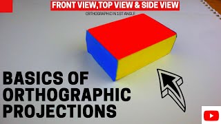 Orthographic projection  1  Tutorial  engineering drawing [upl. by Orman946]