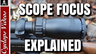 Rifle Scopes Adjustment Scope Focus [upl. by Seltzer]