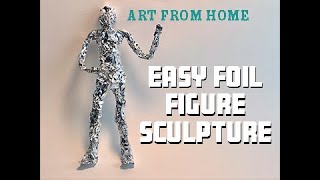 Foil Human Figure Sculpture [upl. by Fabrin313]