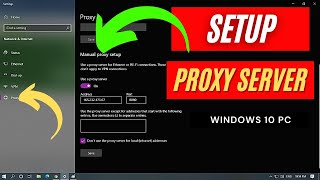 How To Setup PROXY SERVER Settings In Google Chrome  Proxy Settings On Windows 10 PC [upl. by Nalyt411]