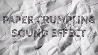 Paper Crumpling Sound Effect [upl. by Siraf]