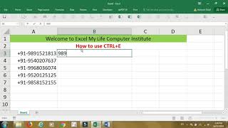 How to use CTRLE in Excel [upl. by Silverstein]