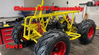 Restoring a TaoTao 110cc Chinese ATV Time for reassembly Part 5 [upl. by Rayshell]