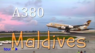 Airbus A380 Landing in Maldives for the first time in history [upl. by Oira]