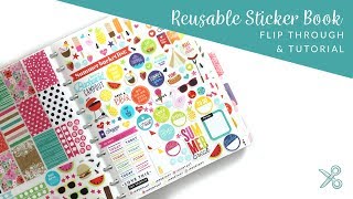 DIY Reusable Sticker Book Flip through amp Tutorial [upl. by Aselehc]