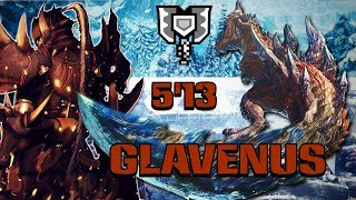 MHW Iceborne  MR Glavenus  Solo 513 Charge Blade [upl. by Wurtz359]