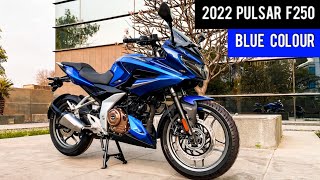 2022 Bajaj Pulsar F250 Blue Colour is here [upl. by Ardelia673]