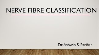 Nerve fibre classification [upl. by Georgina94]