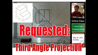 Orthographic Drawing  3rd Angle Projection [upl. by Eissalc547]