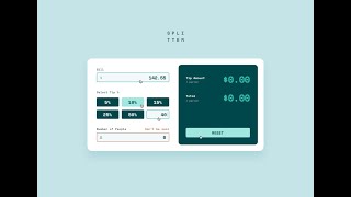 Tip Calculator App  HTML5 amp CSS3 amp JS [upl. by Giguere561]