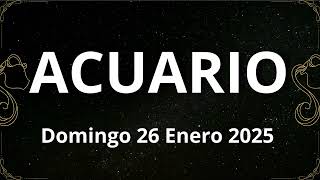 🌠 ACUARIO  Domingo 26 Enero 2025  Horóscopo Diario TV 🌠 [upl. by Peh202]