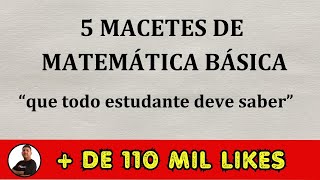 5 MACETES DE MATEMÁTICA BÁSICA  Prof Robson Liers  Mathematicamente [upl. by Sunil811]